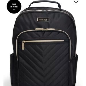 Kenneth Cole Reaction Black Quilted Backpack